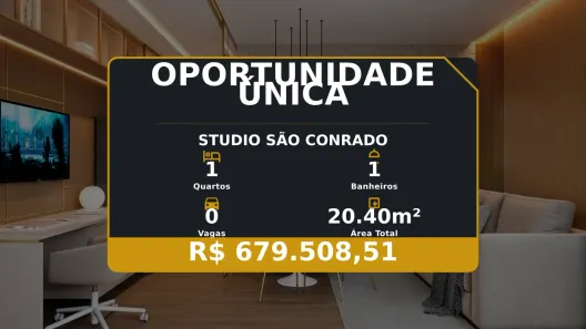 Apartamento com 1 Quarto à venda, 20m² no São Conrado, Vila Velha