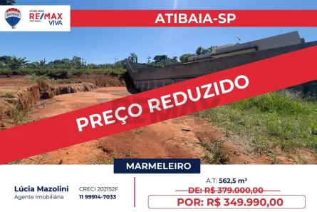 Lote/Terreno à venda, 562m² no Jardim Maristela, Atibaia