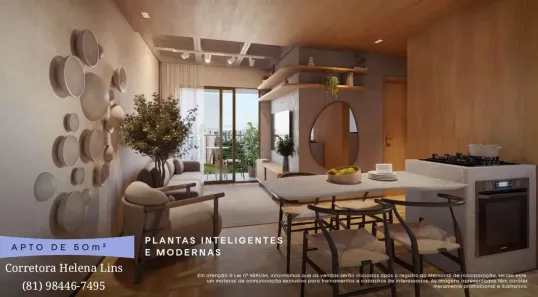 Apartamento com 2 Quartos à venda, 50m² no Boa Viagem, Recife