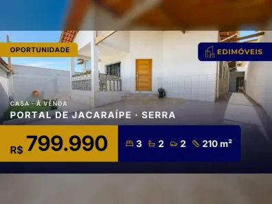 Casa com 3 Quartos à venda, 210m² no Portal de Jacaraípe, Serra