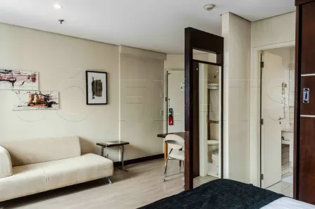 Flat com 1 Quarto para alugar, 28m² no Chácara Santo Antônio (Zona Sul), São Paulo