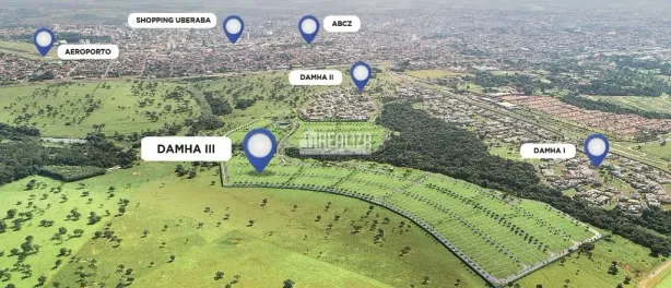 Lote/Terreno à venda, 398m² no Sítios Recreio da Cachoeira do Cassu, Uberaba