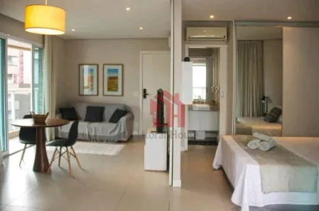 Apartamento com 1 Quarto para alugar, 48m² no Pompéia, Santos