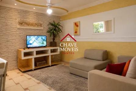 Apartamento com 1 Quarto à venda, 45m² no Gonzaga, Santos