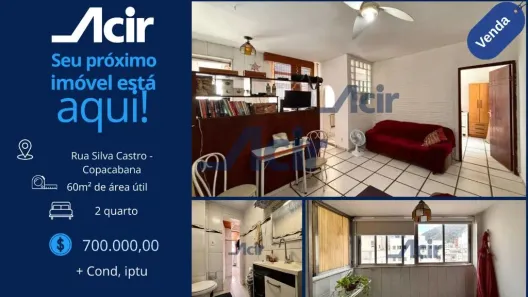 Cobertura com 2 Quartos à venda, 59m² no Copacabana, Rio de Janeiro