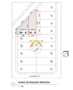 Lote/Terreno à venda, 308m² no Plano Diretor Sul, Palmas