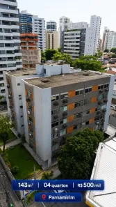 Apartamento com 4 Quartos à venda, 143m² no Parnamirim, Recife