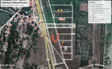 Lote/Terreno à venda, 300m² no Centro, Pindoretama