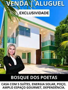 Casa de Condomínio com 5 Quartos para alugar, 282m² no Parque do Jiqui, Parnamirim