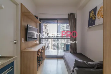 Apartamento com 1 Quarto para alugar, 29m² no Santo Amaro, São Paulo