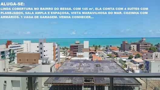 Cobertura com 4 Quartos para alugar, 145m² no Bessa, João Pessoa
