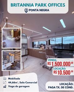 Consultório para venda ou aluguel, 44m² no Ponta Negra, Manaus