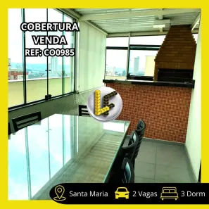 Cobertura com 3 Quartos à venda, 160m² no Santa Maria, São Caetano do Sul