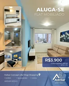 Flat com 1 Quarto para alugar, 46m² no Jardim Armênia, Mogi das Cruzes