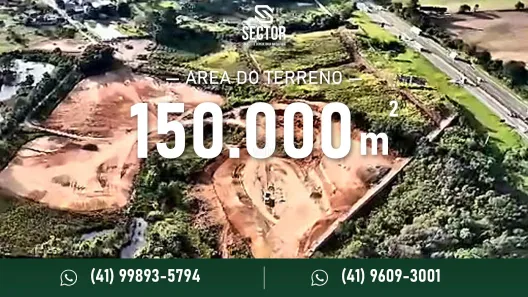 Lote/Terreno à venda, 150000m² no Campo Largo da Roseira, São José dos Pinhais