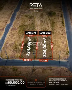 Lote/Terreno à venda, 324m² no Caçari, Boa Vista