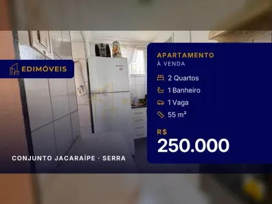Apartamento com 2 Quartos à venda, 55m² no Conjunto Jacaraípe, Serra