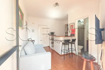 Apartamento com 1 Quarto para alugar, 40m² no Indianópolis, São Paulo