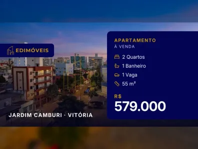 Apartamento com 2 Quartos à venda, 55m² no Jardim Camburi, Vitória