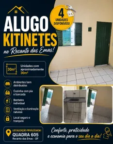 Kitnet com 1 Quarto para alugar, 30m² no Recanto das Emas, Brasília