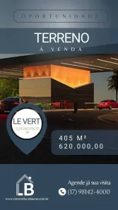 Lote/Terreno à venda, 405m² no Iguatemi, São José do Rio Preto