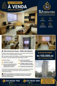 Sala Comercial com 1 Quarto à venda, 60m² no Centro, Manaus