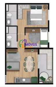Apartamento com 2 Quartos à venda, 47m² no Mooca, São Paulo