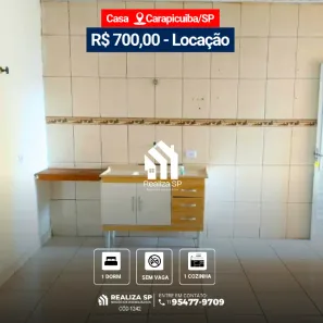 Casa com 1 Quarto para alugar, 30m² no Jardim Ana Estela, Carapicuíba