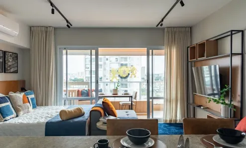 Flat com 1 Quarto para alugar, 42m² no Campo Belo, São Paulo