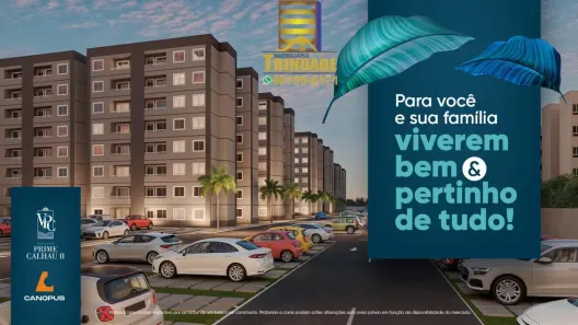 Apartamento com 3 Quartos à venda, 64m² no Alto do Calhau, São Luís