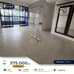 Apartamento com 3 Quartos à venda, 75m² no Stiep, Salvador