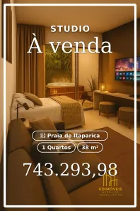 Apartamento com 1 Quarto à venda, 38m² no Praia de Itaparica, Vila Velha