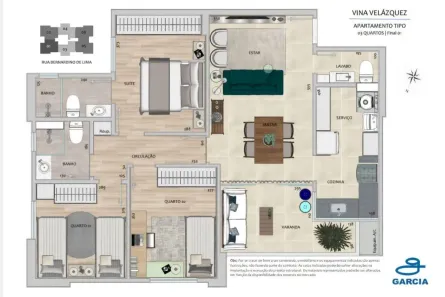 Apartamento com 3 Quartos à venda, 85m² no Gutierrez, Belo Horizonte
