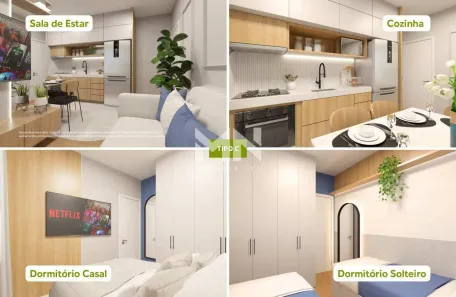 Apartamento com 2 Quartos à venda, 41m² no Caguassu, Sorocaba