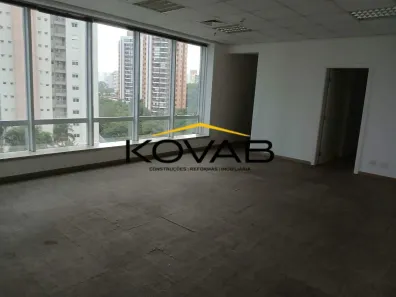 Sala Comercial para alugar, 133m² no Cidade Monções, São Paulo