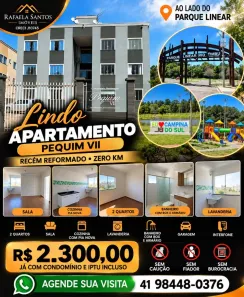 Apartamento com 2 Quartos para alugar, 60m² no Jardim Paulista, Campina Grande do Sul