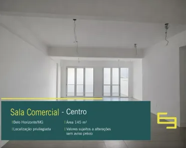 Sala Comercial para alugar, 108m² no Centro, Belo Horizonte