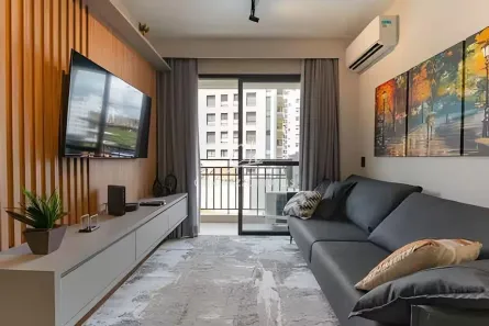 Apartamento com 1 Quarto para alugar, 53m² no Cambuí, Campinas