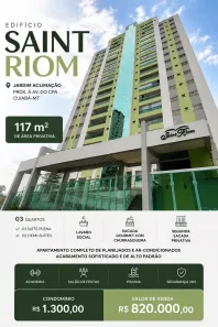 Apartamento com 3 Quartos à venda, 117m² no Alvorada, Cuiabá