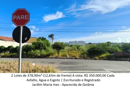 Lote/Terreno à venda, 378m² no Jardim Maria Inês, Aparecida de Goiânia