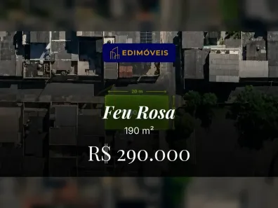 Lote/Terreno à venda, 190m² no Feu Rosa, Serra