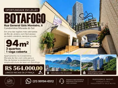 Apartamento com 3 Quartos à venda, 94m² no Botafogo, Rio de Janeiro