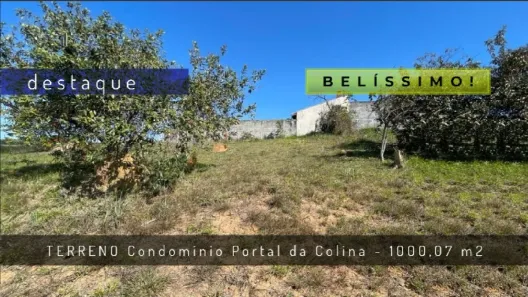 Lote/Terreno à venda, 1000m² no Loteamento Portal da Colina, Jundiaí
