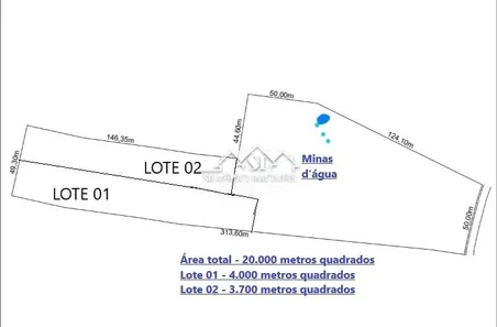Lote/Terreno à venda, 3700m² no Cedro, Areal