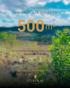 Lote/Terreno à venda, 500m² no Água Espraiada (Caucaia do Alto), Cotia