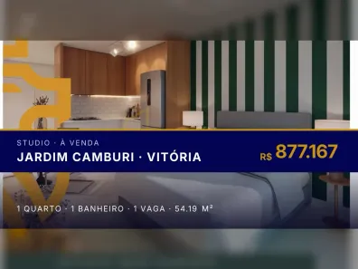 Apartamento com 1 Quarto à venda, 54m² no Jardim Camburi, Vitória