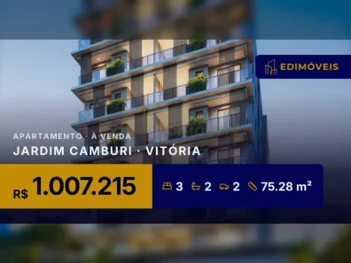 Apartamento com 3 Quartos à venda, 75m² no Jardim Camburi, Vitória