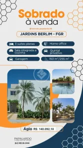 Casa de Condomínio com 3 Quartos à venda, 150m² no Jardins Berlim, Senador Canedo