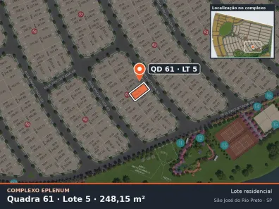 Lote/Terreno à venda, 248m² no Eparque Mirage, São José do Rio Preto