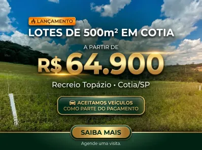 Lote/Terreno à venda, 500m² no Recreio Topázio (Caucaia do Alto), Cotia